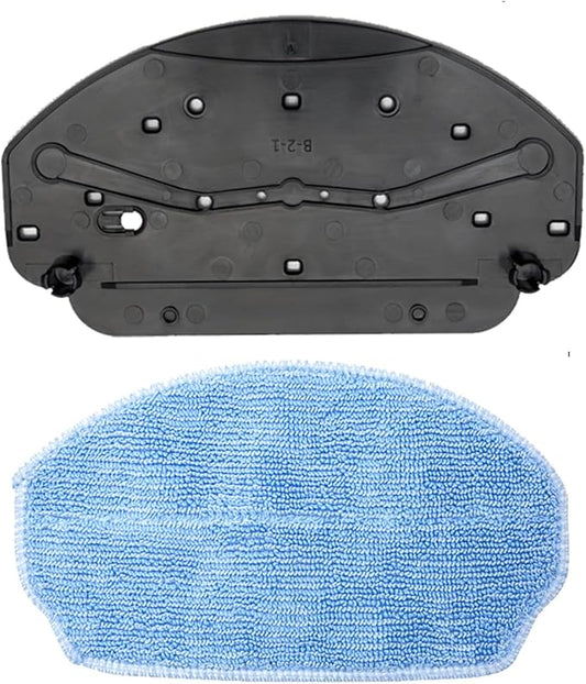 Robot Vacuum Mop Pads Replacement Parts Fit for MAMNV BR150/BR151, for ZCWA BR150/BR151, for ONSON BR150/BR151, for GTTVO BR150/BR151, for MANVINS G20 (2PC-MOP PAD& MOP), b-2-1