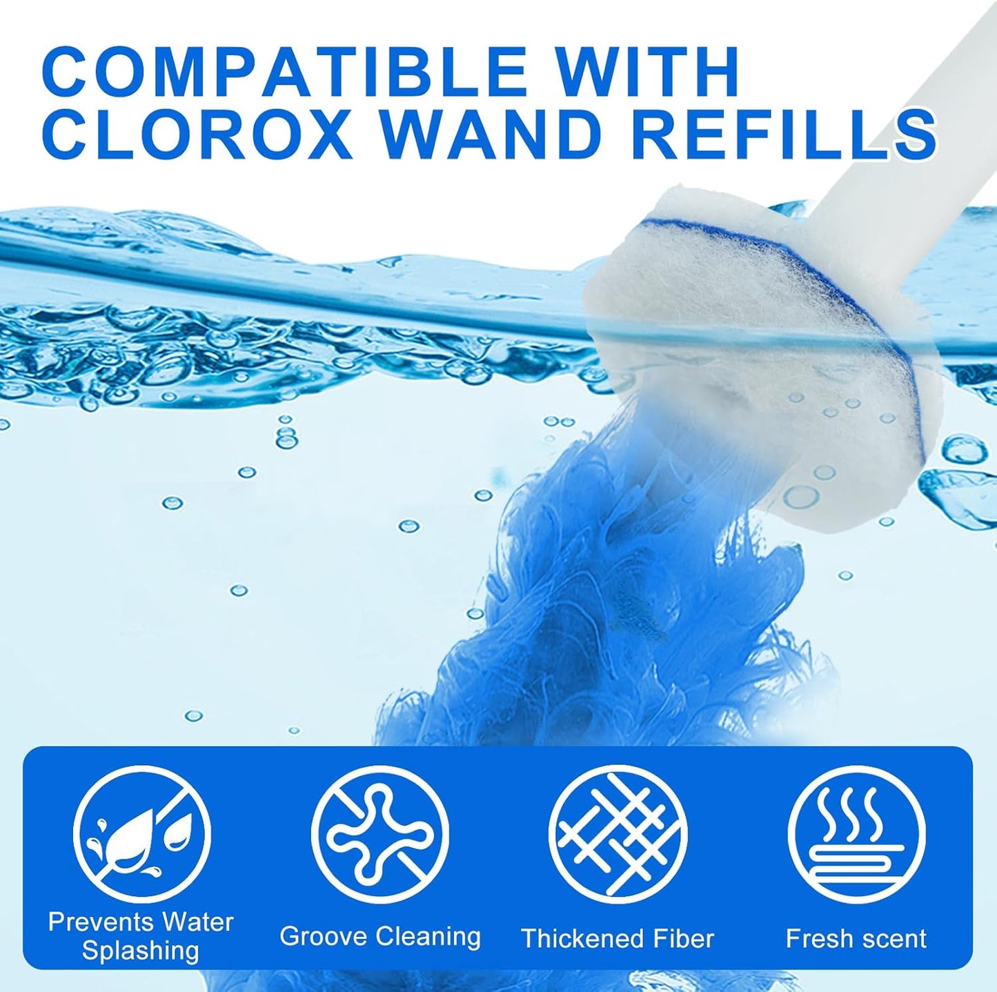 Disposable Toilet Wand Refills (30 Count)