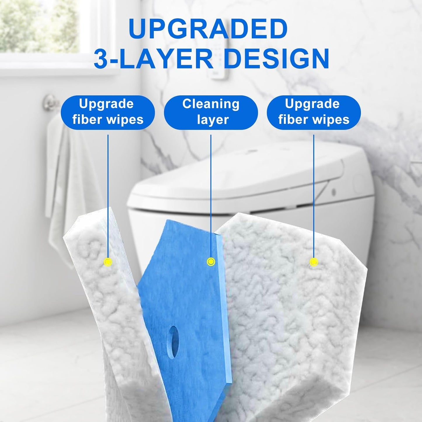 Disposable Toilet Wand Refills (30 Count)