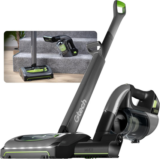 Gtech AirRam MK2 and Multi MK2 Cordless Vacuum Cleaner Bundle - Includes The AirRam 2 Upright and The Multi Portable Handheld - Rechargeable 22V Lithium Ion Battery - Perfect for Stubborn Pet Hair