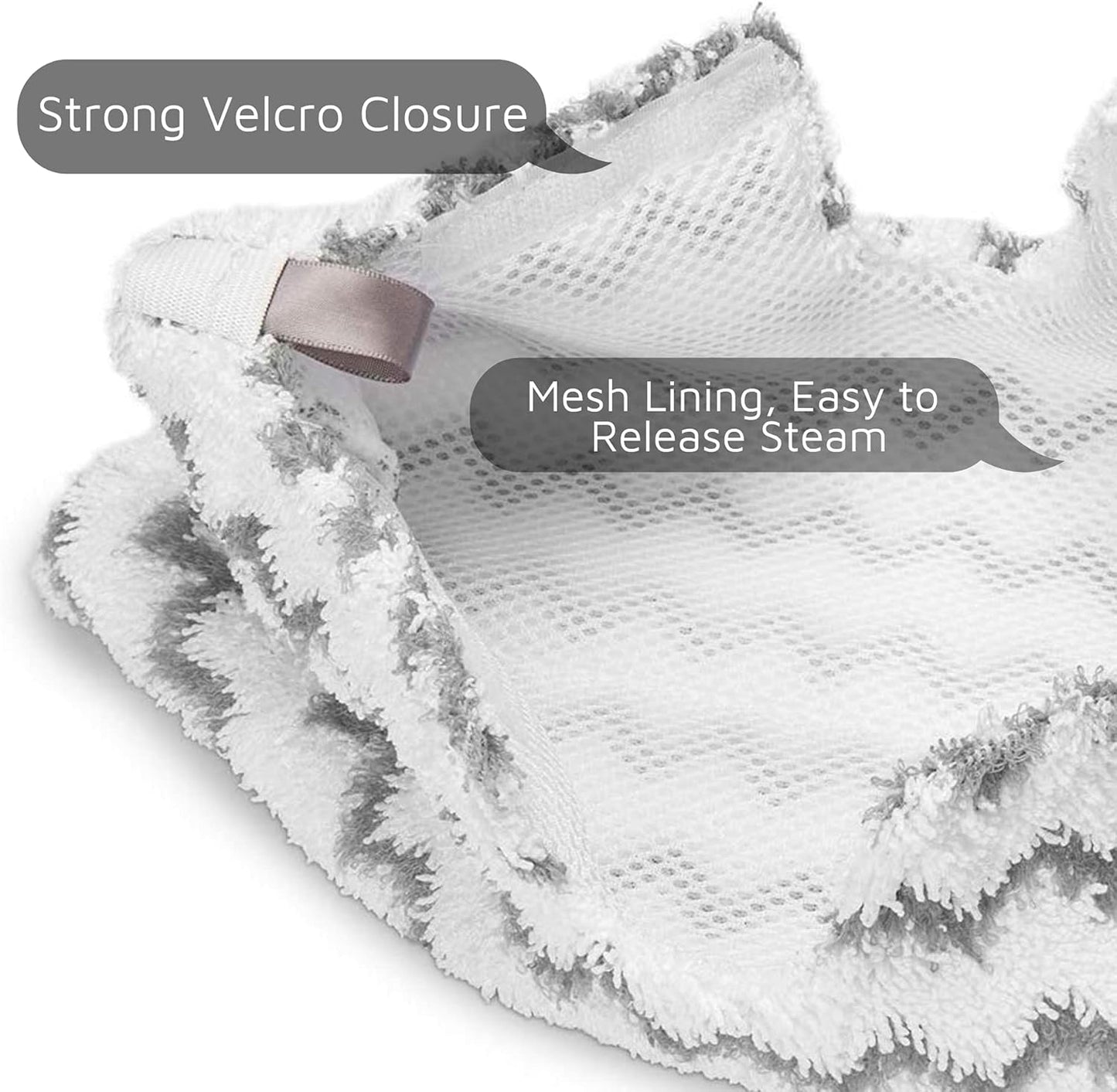 F Flammi Heavy-Duty Steam Mop Replacement Pad for Shark Steam Pocket Mop S3501 S3601 S2901 S2902 S3550 S3801 S3901 SE450 S3601D S3901D for All Hard Floors Soft Scrub Mop Pad for Shark