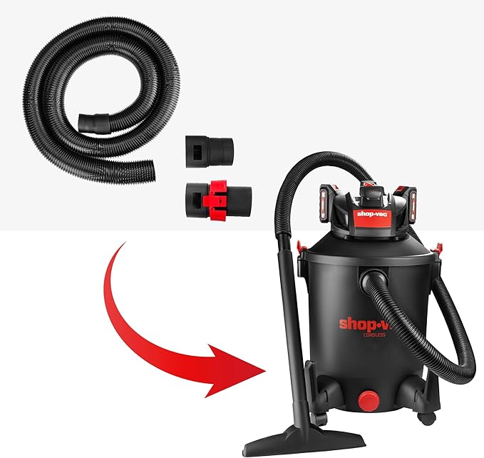 Shop-Vac 8' X 2-1/2" Universal Hose Black