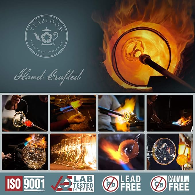 Teabloom Stay-Hot Glass French Press – Insulated 27-Ounce (800 mL) Loose Tea Steeper and Coffee Maker – Connoisseur's Choice