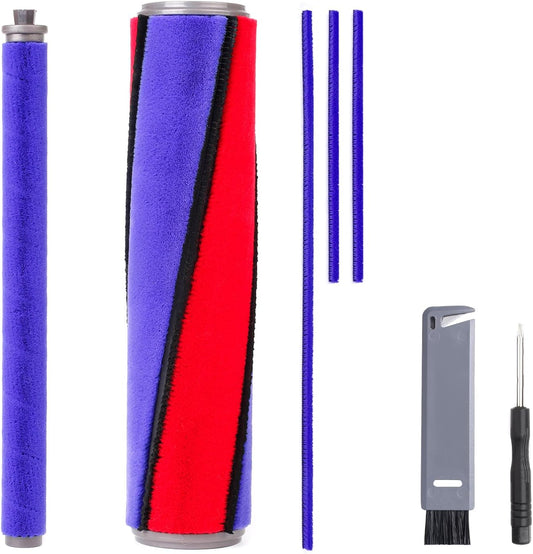 5 Pack Soft Roller Brush Replacement Kit Compatible with Dyson V10,V11,SV12,SV14 Soft Roller Cleaner Head,Vacuum Attachment Replacement Parts for Home Cleaning,1 Clean brush 1 Screwdriver