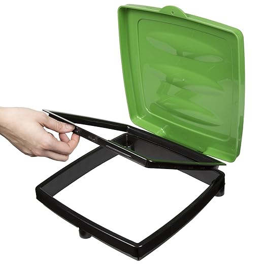 Portable Trash Bag Holder - Collapsible Trashcan for Garbage - Indoor/Outdoor Use - Ideal for Camping, Recycling, and More by Wakeman Outdoors (Green)