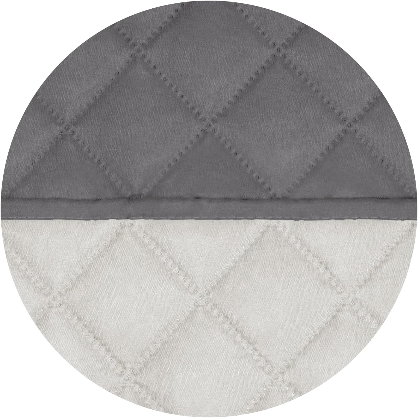 PureFit Reversible Quilted Sofa Cover, Water Resistant Slipcover Furniture Protector, Washable Couch Cover with Non Slip and Elastic Straps for Kids, Dogs, Pets (Loveseat, Gray/Ivory)