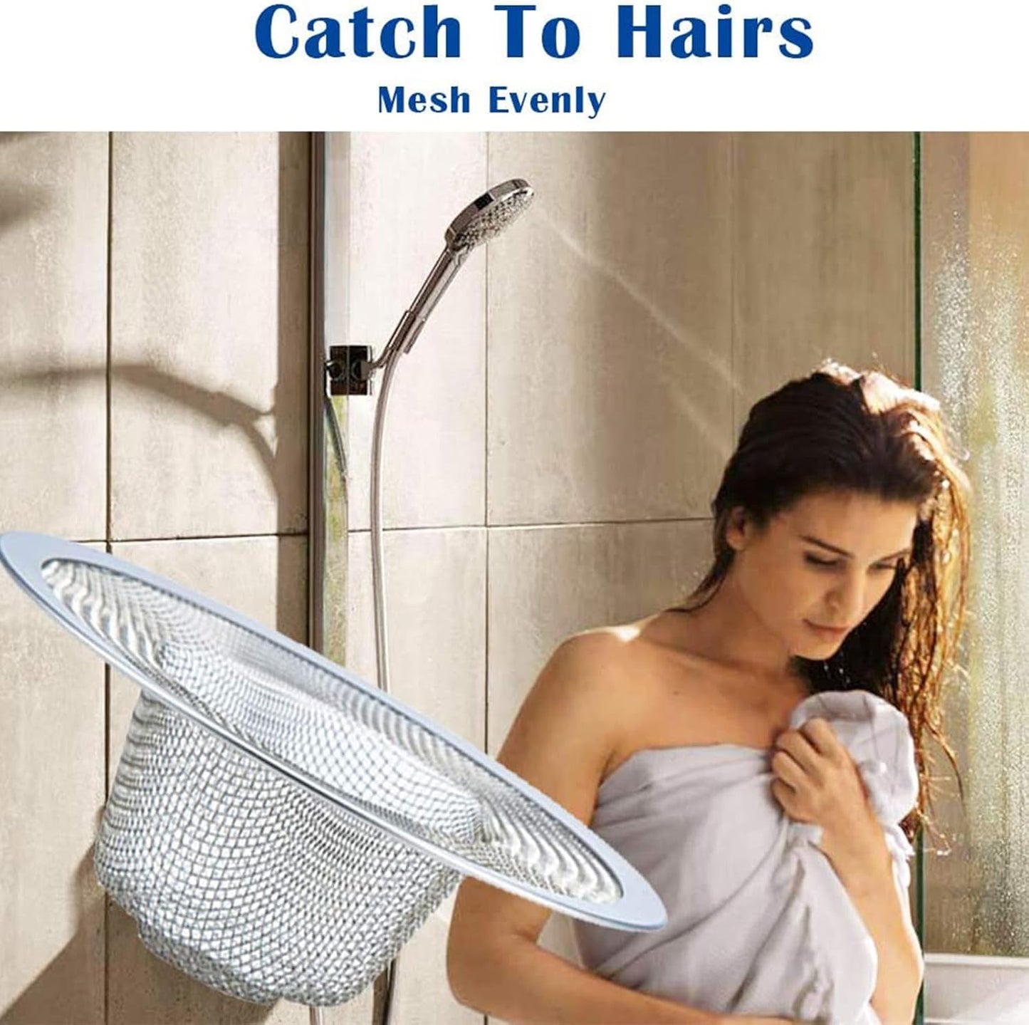 2 pcs Heavy Duty Stainless Steel Slop Basket Filter Trap, 2.75" Top / 1" Mesh Metal Sink Strainer,Perfect for Kitchen Sink/Bathroom Bathtub RV Wash Basin Floor Drain Balcony Drain Hole