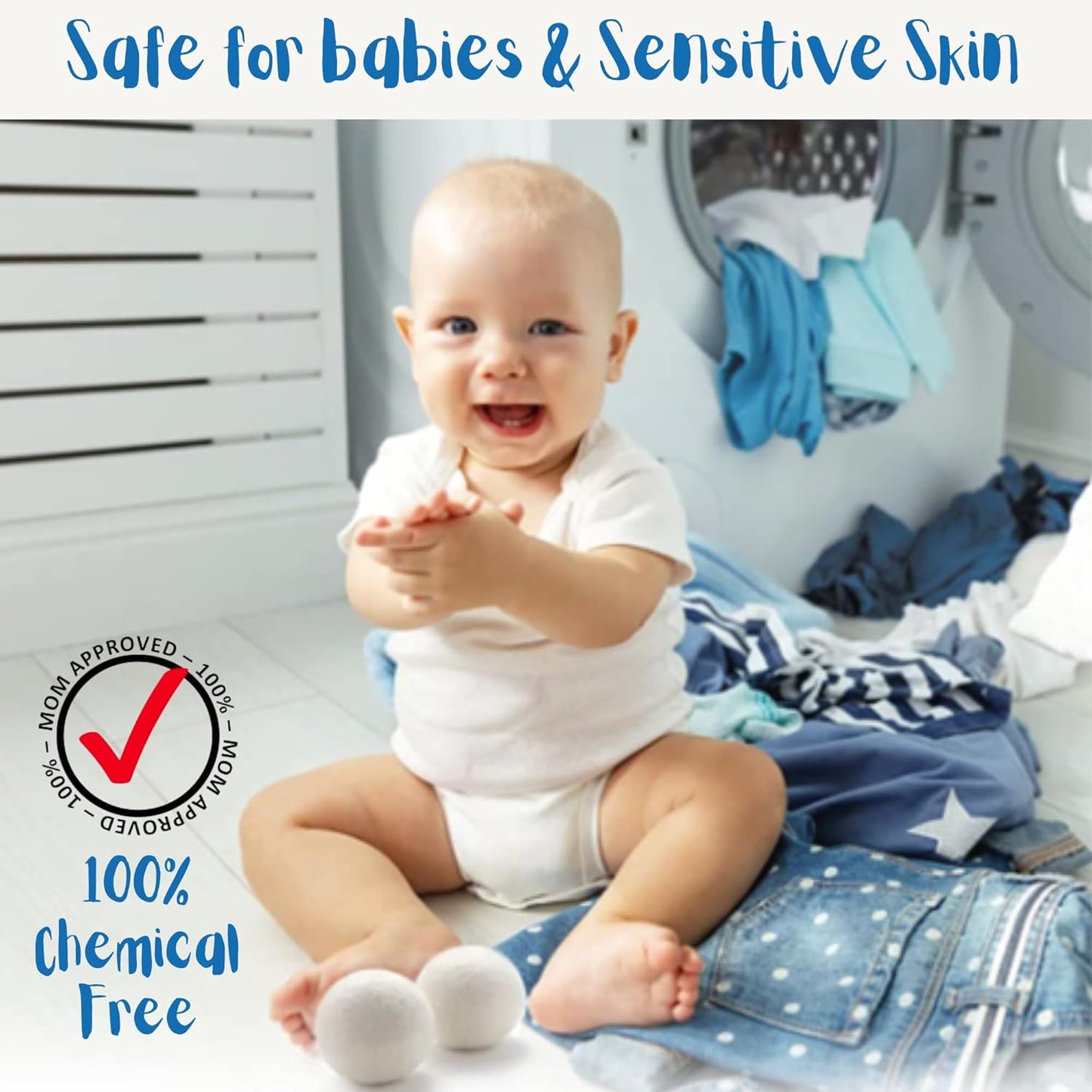 Wool Dryer Balls Organic Premium | Handcrafted Animal Collection A | 6 Balls XL, Ethically & Humanely Made, Natural Fabric Softener, Laundry Dryer Balls Reusable, Wrinkle Release