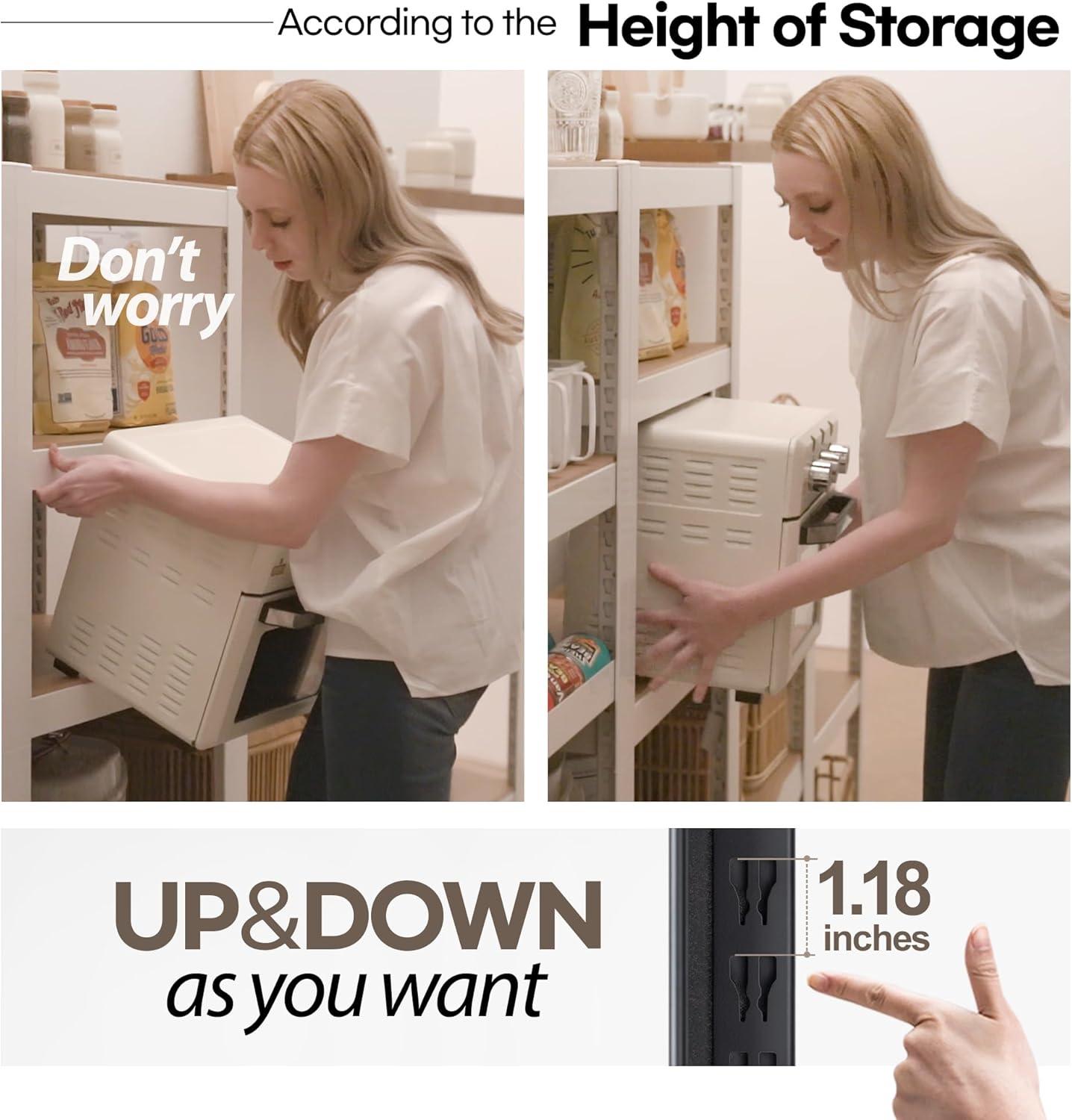 HOMEDANT House Black 5 Tier 24.4" W Laminated Metal Shelving Unit Adjustable Storage Utility Rack Heavy Duty Shelves Organization Multipurpose Shelf Kitchen Garage Pantry Closet 4 Pack