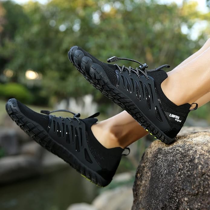 UBFEN Water Shoes Aqua Swim Shoes Mens Womens Beach Sports Quick Dry Barefoot for Boating Fishing Diving Surfing