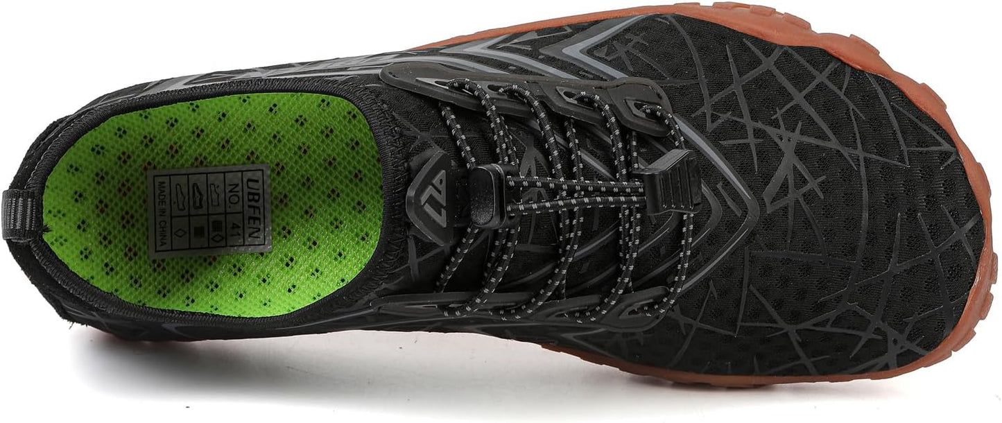 UBFEN Water Shoes Aqua Swim Shoes Mens Womens Beach Sports Quick Dry Barefoot for Boating Fishing Diving Surfing