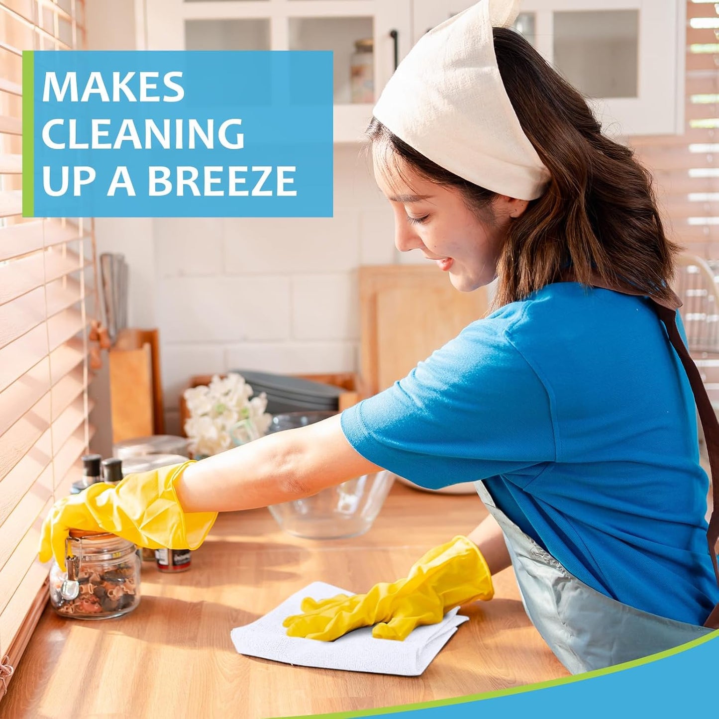 Nuenen Microfiber Cleaning Cloths for Cars 16 x 16 Inch Ultra Absorbent Car Towels Drying Reusable Cleaning Supplies House Kitchen Window Microfiber Towel(White,60 Pcs)