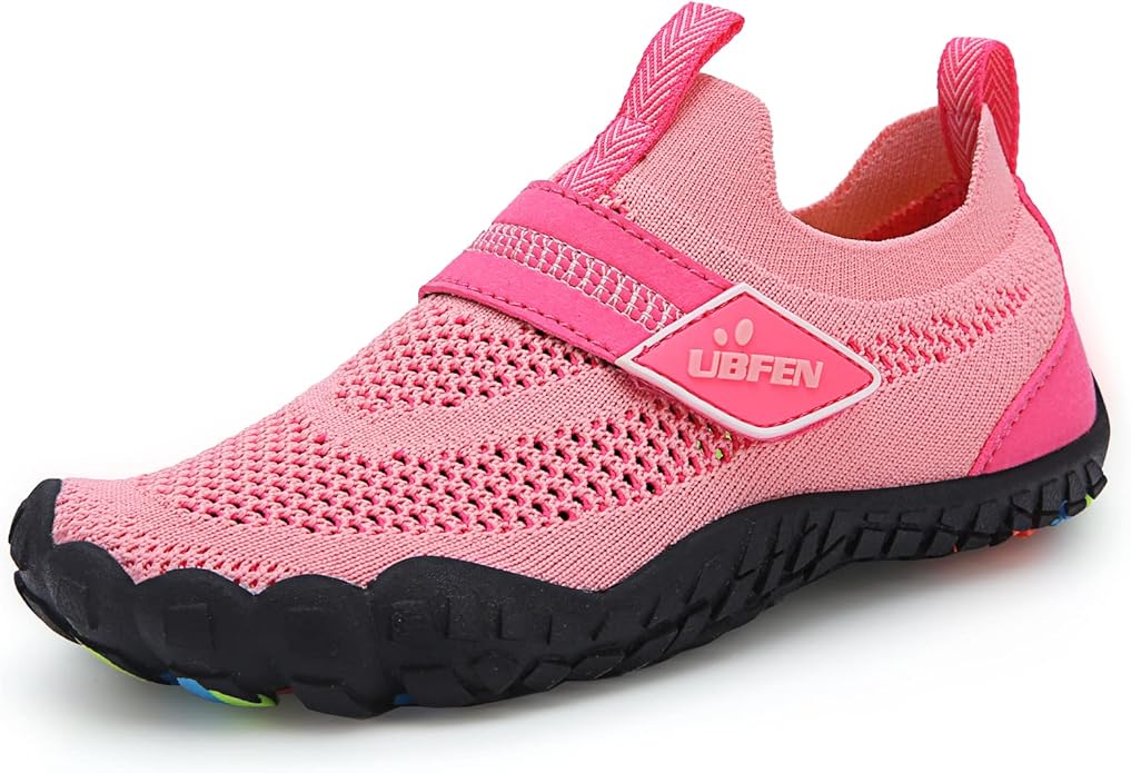 UBFEN Water Shoes for Kids Boys Girls Aqua Socks Barefoot Beach Sports Swim Pool Quick Dry Lightweight Toddler Little Big Kid
