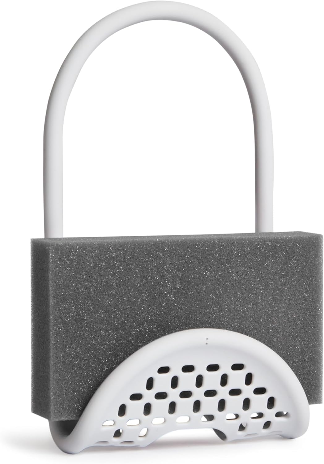 Umbra Sling Flexible Sink Caddy, Non-Slip – Holds Sponge, Scrubbing Brush or Dishrag, White