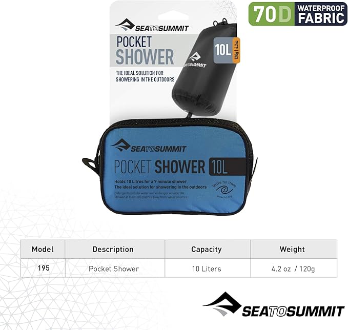 Sea to Summit Pocket Shower Black