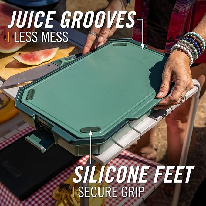 Gerber Gear ComplEAT Cutting Board Set - Cutting Board Kit with Polypropylene & Bamboo Cutting Boards - Features Paring Knife & Chef's Knife in Nesting Design