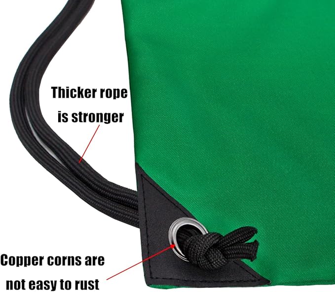 HOLYLUCK Drawstring Backpack Bag Sport Gym Sackpack