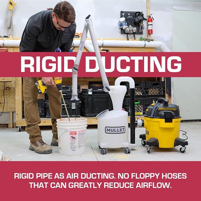 Mullet ThirdHand Dust Collection Boom Arm (Boom Arm + Cyclone)