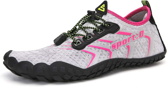 UBFEN Water Shoes Aqua Swim Shoes Mens Womens Beach Sports Quick Dry Barefoot for Boating Fishing Diving Surfing