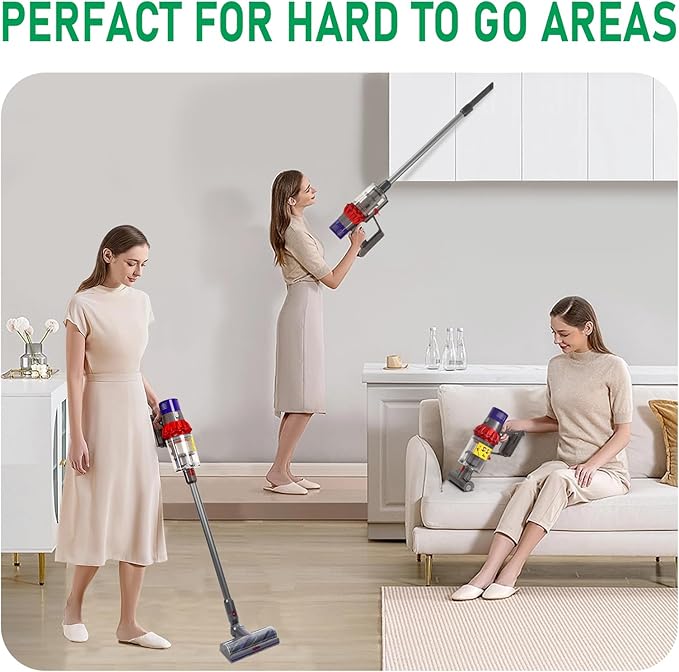 Replacement Extension Wand Tube Quick Release Compatible with Dyson V15 V11 V10 V8 V7 Vacuum Accessories Parts, 28.7in Extension Cleaner Attachment for Home Office Black