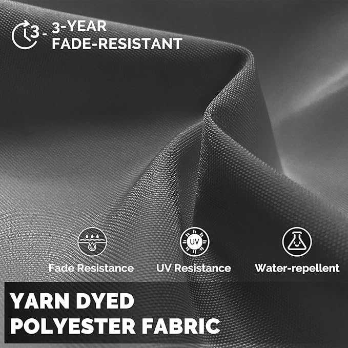 PURPLE LEAF 11 Feet Patio Umbrella with Base Outdoor Cantilever Round Umbrella Aluminum Offset Umbrella with 360-degree Rotation for Garden Deck Pool Patio Light Grey