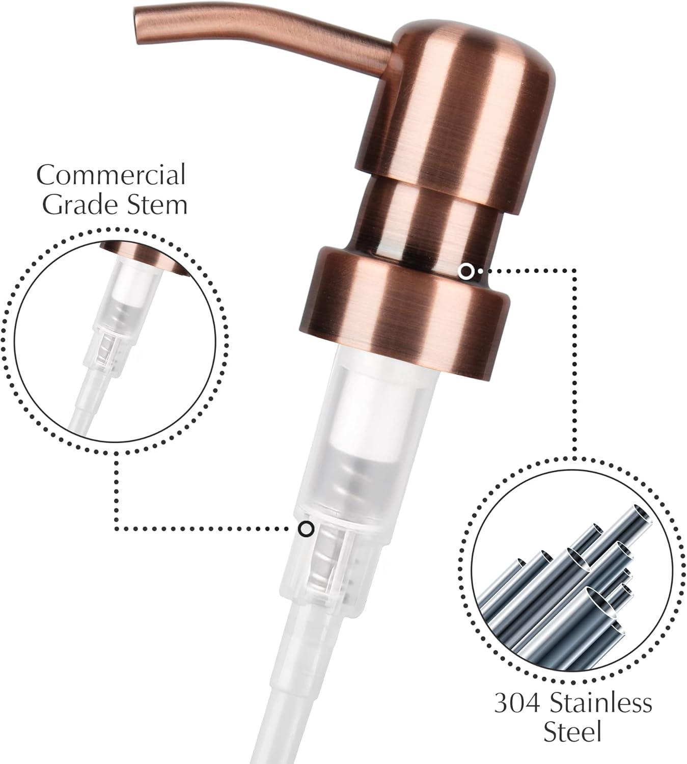 Emerson Soap Dispenser, Dish Soap Dispenser for Kitchen, Soap Dispenser Bathroom Set, Hand Soap Dispenser, Kitchen Soap Dispenser Set, Glass Soap Dispenser with Pump and Labels - 16 Oz - 2 Pack