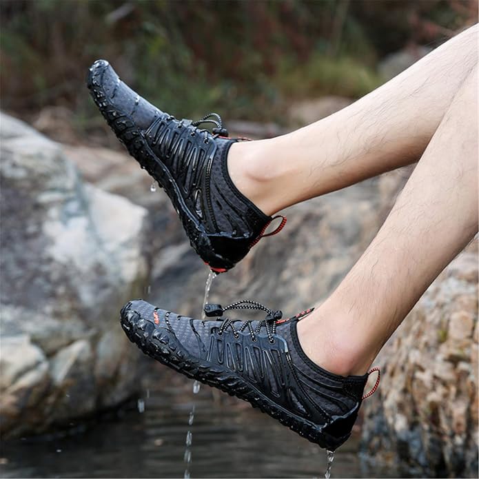 UBFEN Water Shoes Aqua Swim Shoes Mens Womens Beach Sports Quick Dry Barefoot for Boating Fishing Diving Surfing