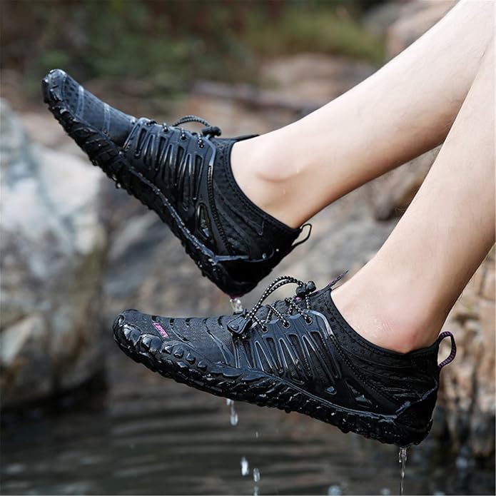 UBFEN Water Shoes Aqua Swim Shoes Mens Womens Beach Sports Quick Dry Barefoot for Boating Fishing Diving Surfing