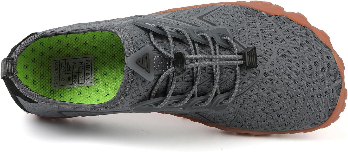 UBFEN Water Shoes Aqua Swim Shoes Mens Womens Beach Sports Quick Dry Barefoot for Boating Fishing Diving Surfing