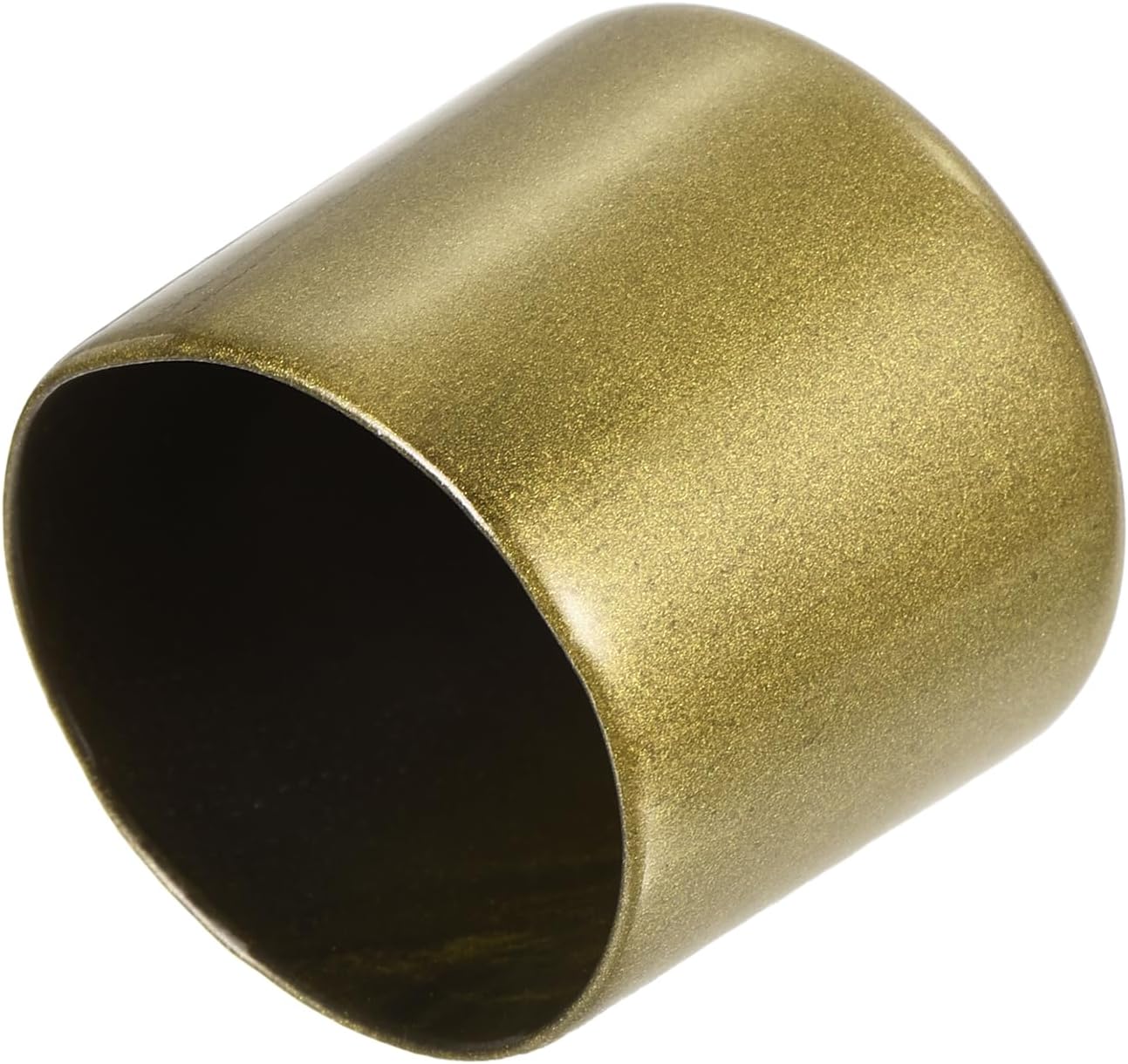 uxcell 20pcs Rubber End Caps 34mm ID Vinyl Round Tube Bolt Cap Cover Thread Protectors Gold