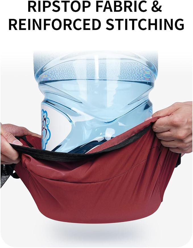 ECOHUB 7 Set Packing Cubes Tear-Resistant Luggage Packing Organizers with Number Icon for Travel Accessories Luggage Suitcase Machine Washable Packing Cubes (Red)