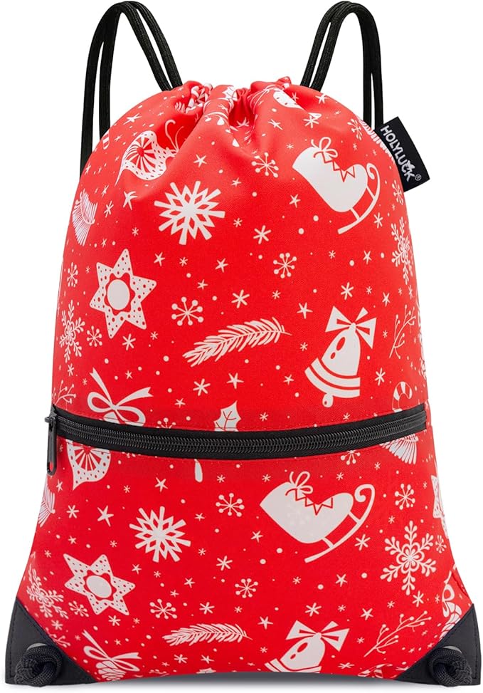 HOLYLUCK Drawstring Backpack Bag Sport Gym Sackpack
