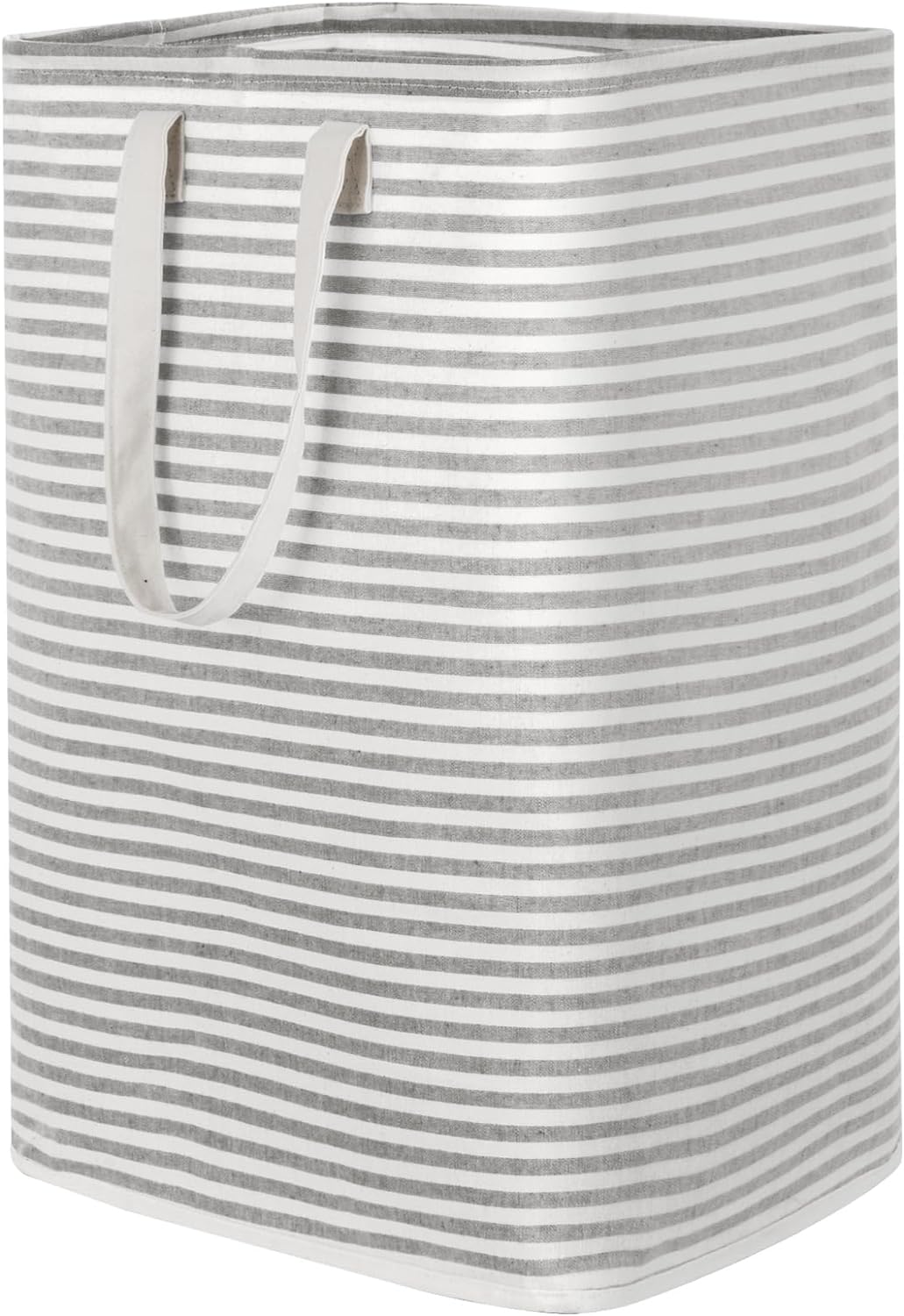 Lifewit Laundry Hamper Large Collapsible Laundry Basket, Freestanding Waterproof Clothes Hamper Storage with Easy Carry Handles for Clothes in Bedroom Bathroom College Dorm for Adults, Gray, 80L