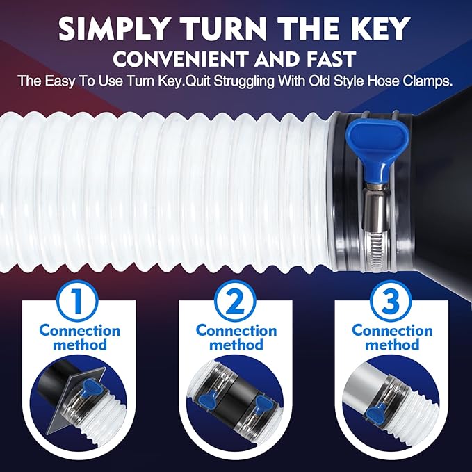 6" x 10' PVC Dust Collection Hose, Puncture-Resistant, Heavy-Duty Flexible Clear Fume Hose with Carbon Steel Wire Coil for Dust Collection Systems, Woodworking, Workshops