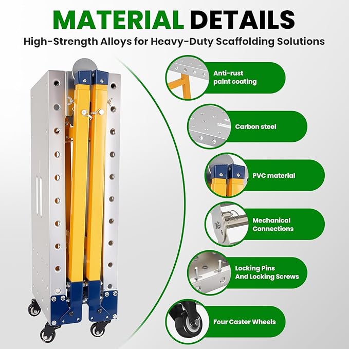 Carbon Steel Welding Table 65x12in, 1500LBS Foldable Welding Workbench with 5-Level Adjustable Height 29-48in, 4 Swivel Wheels Portable Welding Table for Workshop & Industrial Applications