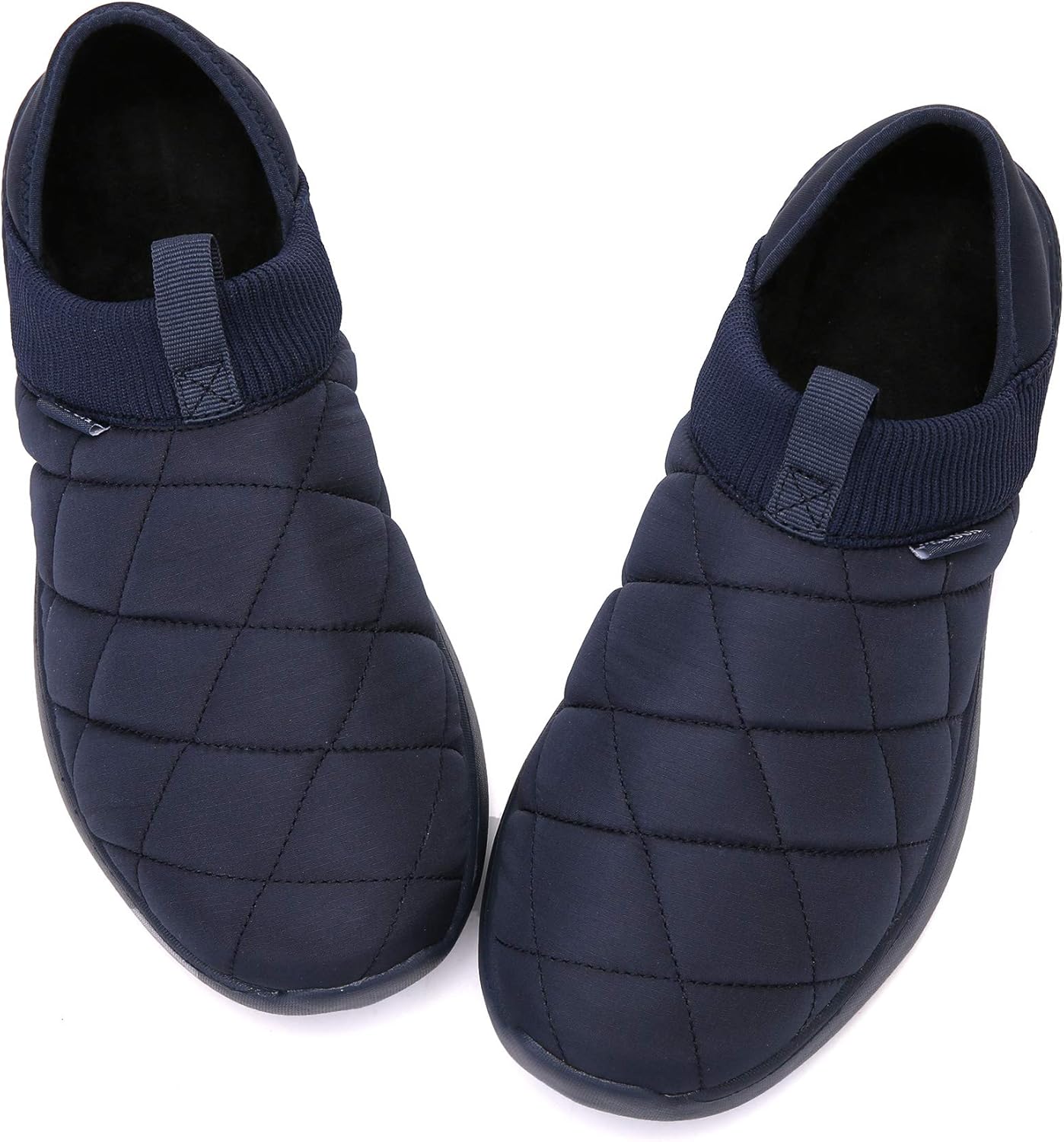 KUBUA Slippers for Men and Womens Indoor House Shoes Plush Slip on Outdoor Garden Loafers