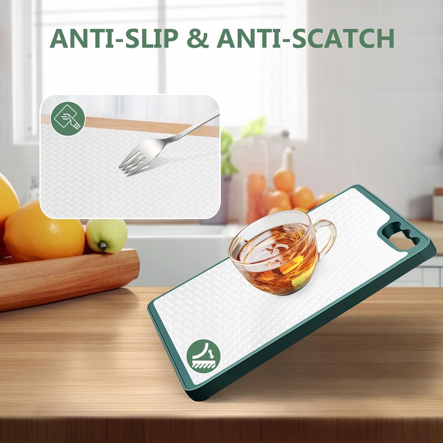 Shelf Liners, Non-Adhesive Drawer Liner, Waterproof & Oil-Proof Kitchen Cabinet Cupboard Liner Plastic EVA Material BPA Free Fridge Liner Mats Paper Protector for Shelves (White/16in x 240in)