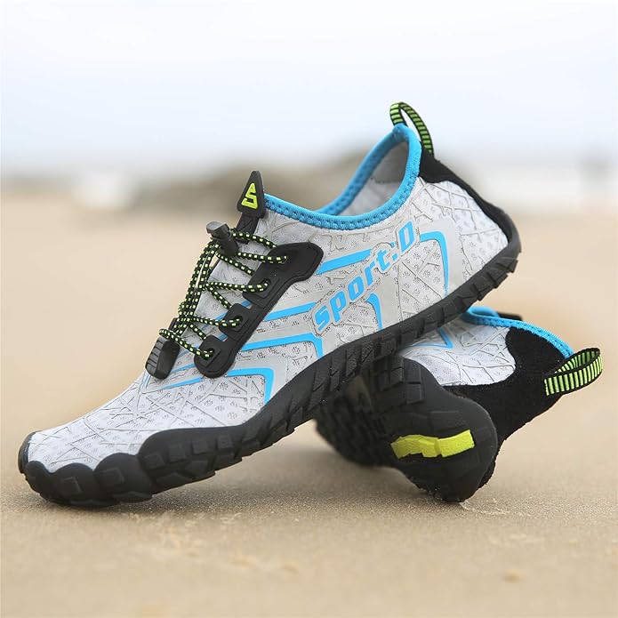 UBFEN Water Shoes Aqua Swim Shoes Mens Womens Beach Sports Quick Dry Barefoot for Boating Fishing Diving Surfing