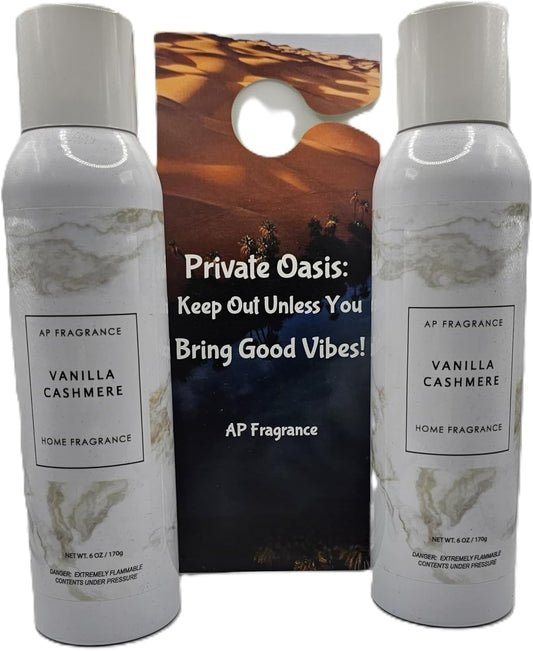 AP Fragrance Belfair Oaks Room Fragrance Air Freshener Spray - Concentrated Odor Neutralizer, Vanilla Cashmere - 2 Pack