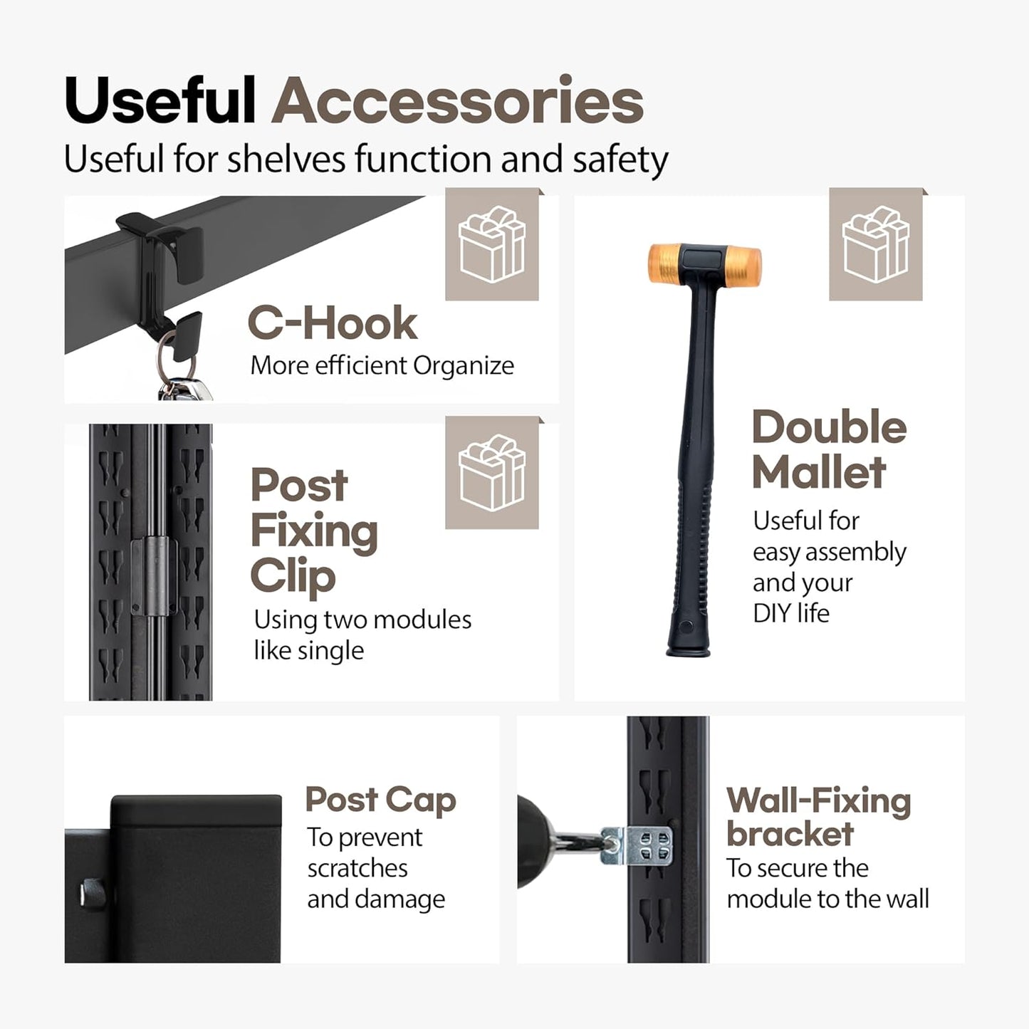 HOMEDANT House Black 5 Tier 24.4" W Laminated Metal Shelving Unit Adjustable Storage Utility Rack Heavy Duty Shelves Organization Multipurpose Shelf Kitchen Garage Pantry Closet 1 Pack