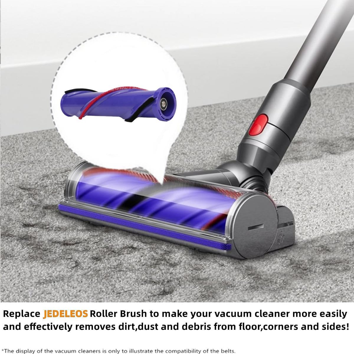 Brush Roll for Dyson V12 V10 Slim SV12 SV20 Vacuum Motorbar Cleaner Head 215343-05, Bar Assembly Replacement