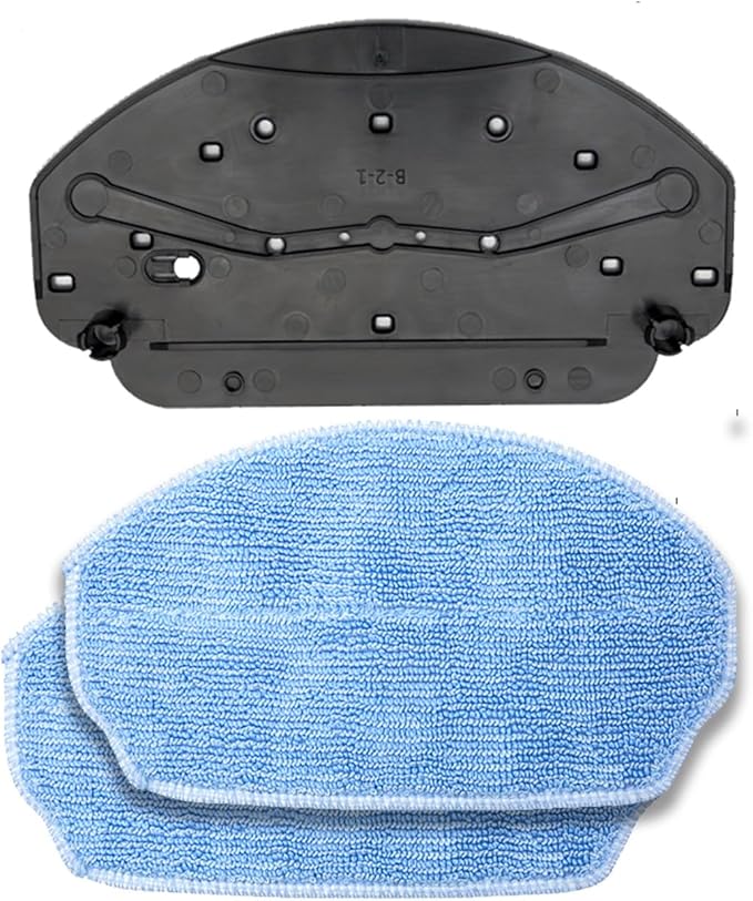 Robot Vacuum Mop Pads Replacement Parts Fit for MAMNV BR150/BR151, for ZCWA BR150/BR151, for ONSON BR150/BR151, for GTTVO BR150/BR151, for MANVINS G20 (3PC-MOP PAD& 2MOP), b-2-1