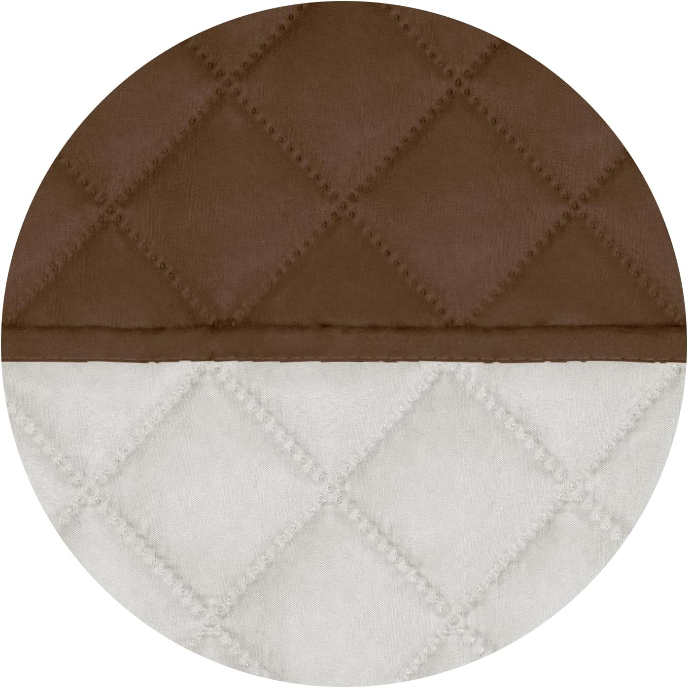 PureFit Reversible Quilted Sofa Cover, Water Resistant Slipcover Furniture Protector, Washable Couch Cover with Non Slip and Elastic Straps for Kids, Dogs, Pets (Recliner, Coffee/Ivory)