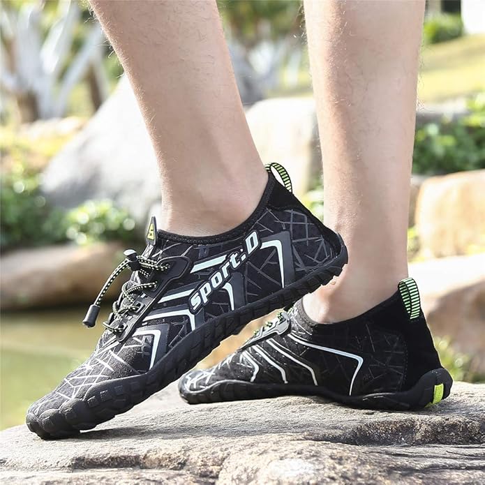 UBFEN Water Shoes Aqua Swim Shoes Mens Womens Beach Sports Quick Dry Barefoot for Boating Fishing Diving Surfing