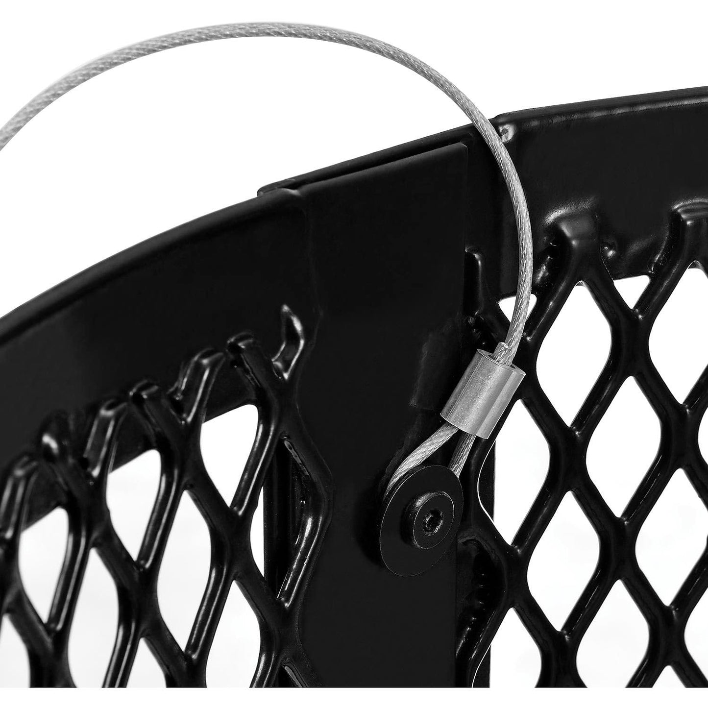 Global Industrial 36 Gallon Outdoor Steel Trash Can with Dome Lid, Plastic Liner and Anchor Kit Included, 23-1/2" Diameter x 40" H, Powder Coat Finish, Unassembled, Black