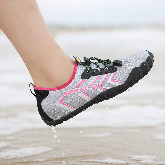 UBFEN Water Shoes Aqua Swim Shoes Mens Womens Beach Sports Quick Dry Barefoot for Boating Fishing Diving Surfing