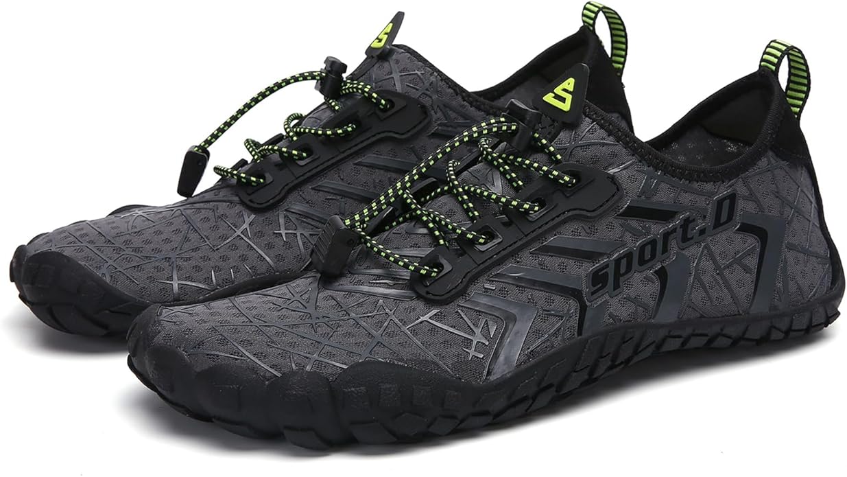 UBFEN Water Shoes Aqua Swim Shoes Mens Womens Beach Sports Quick Dry Barefoot for Boating Fishing Diving Surfing