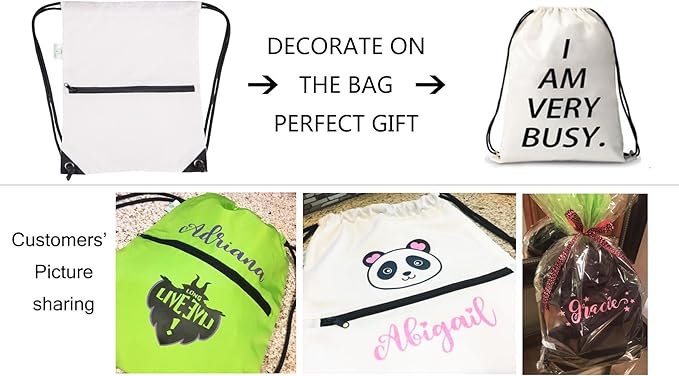 HOLYLUCK Drawstring Backpack Bag Sport Gym Sackpack