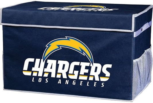 Franklin Sports NFL Storage Footlocker Bins - Large Folding Organizer Containers - NFL Team Office, Bedroom + Living Room Décor - Large + Small Bins