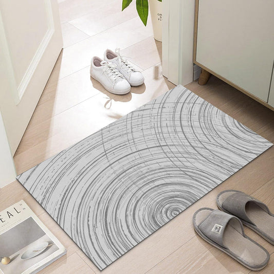 Ultra Thin Door Mat Indoor Entrance, 1/10 in Thin Door Mats for Inside Entry, Non-Slip Rubber Backing Washable Doormat, Fade Resistant, Absorbent, Low Profile Dirt Trapper, 30"X17"
